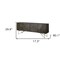Homeroots 17in Dark Brown Solid Wood Sideboard with Four Doors 380240 - alternate 5