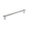 Amerock Overton 8-13/16 in 224 mm Center-to-Center Satin Nickel/Polished Chrome Cabinet Pull BP36684G1026 - alternate 1