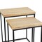 Homeroots Set of Two 25" Black And Brown Solid Wood Nested Tables, 2PK 489329 - alternate 7