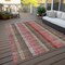 Homeroots 8' X 10' Red Pink And Pewter Plaid Washable Indoor Outdoor Area Rug 614002 - alternate 7