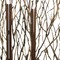 Homeroots 70" Brown Wood Branches Folding Three Panel Screen Room Divider 274875 - alternate 7