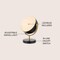 Jonathan Y Orion 12" Modern Contemporary Adjustable Rotating Globe w/Sliding Diffuser Shield LED Table Lamp, Bla JYL6019A - alternate 9