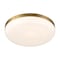 Euf Harwel, Flush Mount, 18", Antique Brass, White Glass 49831-023 - alternate 3