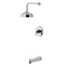 Kingston Brass Single-Handle Pressure Balanced Tub and Shower Faucet, Polished Chrome KB6331NDL - alternate 1