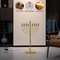 Vintiquewise Gold Finish Modern Contemporary Hanukkah Menorah with Remote Control for Home, Office, or QI004694.GD - alternate 7