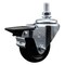 Service Caster 3 Inch Hard Rubber 10 MM Threaded Stem Caster with Brake SCC-TS20S314-HRS-PLB-M1015 - alternate 1