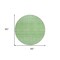 Homeroots 8' Green And Mint Green Round Tribal Washable Indoor Outdoor Area Rug 582598 - alternate 7