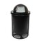 Mytcoat Trash Receptacle, Dome Lid, Liner, 32 Gal, Black, Expanded Metal, Textured Coating 804364 - alternate 1