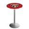 Holland Bar Stool Co 42" Stainless Steel Florida Panthers Pub Table, 36" dia. Top L214S4236FlaPan - alternate 1