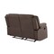 Homeroots 60in Brown Microfiber Manual Reclining Loveseat 329368 - alternate 6