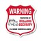 Signmission 24 Hour Surveillance Shield Sign Warning, 12 Inch X 12 Inch, Aluminum Metal Sign SHI-A-12-350 - alternate 1