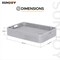 Sunjoy 36 in. x 24 in. Wicker floating pool tray, Grey F403001000 - alternate 7