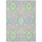 Homeroots 8' X 10' Pink Green And Blue Oriental Washable Indoor Outdoor Area Rug 597707 - alternate 8