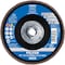 Pferd 5'' x 5/8-11 Thd. POLIFAN Flap Disc - CO-FREEZE SG INOX, Ceramic oxide, 50 Grit, Conical 61092 - alternate 2
