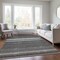Homeroots 9' X 12' Taupe Beige And Pewter Striped Washable Indoor Outdoor Area Rug 614849 - alternate 8