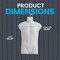 Topmaster Premium Male Shirt Holder, Durable, Lightweight, White Torso with Hanging Hook TMBTHLWH1 - alternate 5