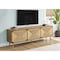 Monarch Specialties TV Stand, 72'', Media Entertainment Center, Walnut Laminate, Natural Seagrass, Mid Century I 2793 - alternate 1