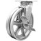 Service Caster 8 Inch V Groove Semi Steel Swivel Caster with Roller Bearing and Brake SCC SCC-30CS820-VGR-TLB - alternate 1