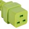 Sanoxy 10ft 14 AWG 15A 250V Power Cord IEC320 C14 to IEC320 C19, Green SNX-CBL-LDR-PW134-4210 - alternate 1