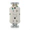 Leviton Lev-Lok GFCI 20A TR HG/PI Lt Almond MGFT2-HGT - alternate 1