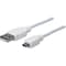 Manhattan - Strategic 6 FT USB 2.0 CBL AM-MICRO BM WHT 324069 - alternate 1