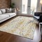 Homeroots 10' X 14' Gold And Ivory Abstract Washable Indoor Outdoor Area Rug 612616 - alternate 9