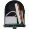 Gibraltar Elite T1 Green Steel Rural Post Mount Mailbox E1100GAM - alternate 2
