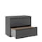 Hirsh 36" W 2 Drawer File Cabinet, Charcoal, Letter 17631 - alternate 5
