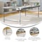 Flash Furniture Paige 30x60 Kid's Granite Gray Bi-Fold Plastic Folding Table with Carrying Handle RB-3060FH-KID-GY-GG - alternate 9