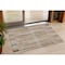 Homeroots 3' X 5' Rust And Ivory Striped Washable Indoor Outdoor Area Rug 631551 - alternate 1