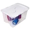 Sterilite 48 Qt. Clear Hinged Lid Storage Tote 19148006 - alternate 9