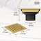 Vigo Elan Square Shower Drain in Matte Brushed Gold VG07004MG - alternate 5