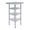Amgood 20in D x 20in L Stainless Steel Table, Three Undershelves AMG WT-2020-3SH-Z - alternate 1