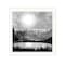 Homeroots Big Moon Lake White Framed Print Wall Art 529598 - alternate 3