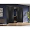 Sartodoors Sliding Closet Double Bi-fold Doors, Planum 0010 Matte Black, Sturdy Tracks Moldings Trims Hardware PLANUM0010DBF-BLK-96 x 80 (4* 24x80) - alternate 4