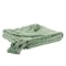 Homeroots 50" X 60" Green Cotton Woven Geometric Throw Blanket with Tassels 518849 - alternate 1