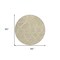 Homeroots 8' Tan Ivory And Green Round Abstract Washable Indoor Outdoor Area Rug 600566 - alternate 6