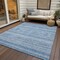 Homeroots 9' X 12' Sky Blue And Ivory Southwestern Washable Indoor Outdoor Area Rug 582852 - alternate 8