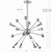 Jonathan Y Glenn 8-Light 22.5" Metal Sputnik-Style LED Chandelier, Chrome JYL9017A - alternate 8