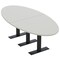 Skutchi Designs 8ft Oval Conference Table With Power | Harmony Series | 6 Person Meeting Room Table HAR-OVL-48X96-T.BK-U779-NA - alternate 1