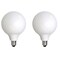 Bulbrite LED Filament, 8.5 Watt Dimmable G40 Light Bulb, Milky Glass Finish, E26 Base, 4000K, 800 Lumens, 2PK 862095 - alternate 1