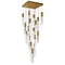 Cwi Lighting Petra Integrated LED 24in Brass Chandelier with Handcrafted Glass 1723P24-17-624 - alternate 8