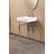 Kingston Brass 20" Porcelain Console Sink Set with Faucet and Plumbing Trim Kit in White/Polished Chrome CKVPB2018W81 - alternate 6