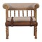 Homeroots 33in Brown Boucle and Solid Wood Upholstered Storage Bench With Cabinet 717484 - alternate 1