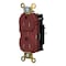 Hubbell Wiring Device-Kellems Straight Blade Receptacle, 5-15R, 15 A, 125V AC, 2 Pole, 3 Wire, Surface Mount, Grounded HBL5262STRTR - alternate 1