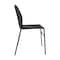 Flash Furniture HERCULES Black Stack Chair with Air-Vent Back, Non-Sled Base and Black Powder Coated Metal Frame RUT-NC498-BK-GG - alternate 8