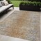 Homeroots 5' X 8' Terra Cotta Silver And Charcoal Oriental Washable Indoor Outdoor Area Rug 588847 - alternate 1