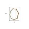 Homeroots 33" Gold Octagon Metal Framed Accent Mirror 274589 - alternate 5