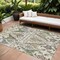 Homeroots 9' X 12' Ivory Green And Brown Floral Washable Indoor Outdoor Area Rug 605287 - alternate 1