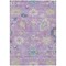 Homeroots 3' X 5' Purple Ivory And Denim Blue Floral Washable Indoor Outdoor Area Rug 605325 - alternate 8